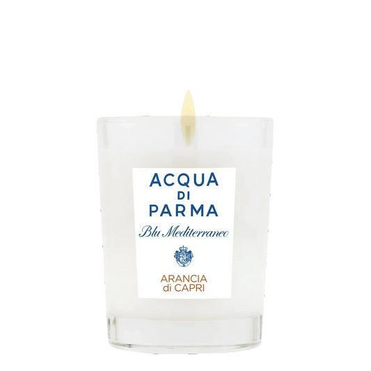 Image qui affiche Bougie Bougie Arancia di Capri d'une contenance de 200g Neuf. Une création par la Marque Acqua Di Parma et vendu par Ambre&Musc Parfumerie de Niche et Institut de Beauté.