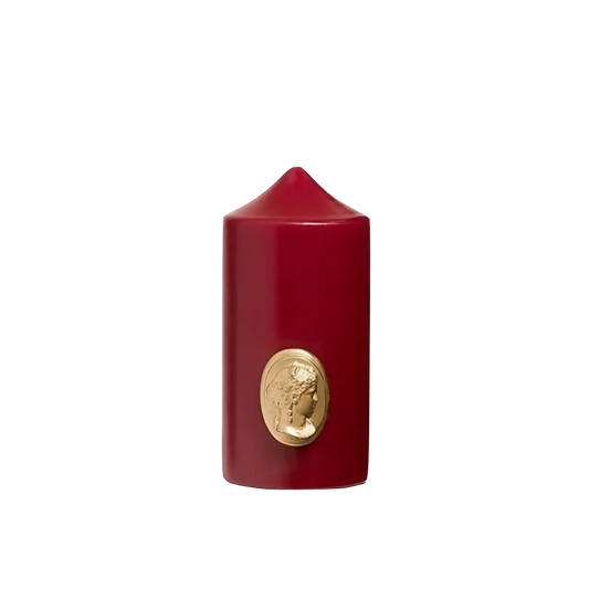 Image qui affiche Cierge Cierge Bordeaux d'une dimensions de 8cm x 15cm Neuf. Une création par la Marque Trudon et vendu par Ambre&Musc Parfumerie de Niche et Institut de Beauté.