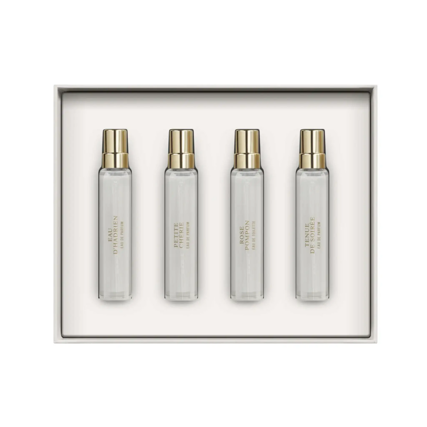 Image qui affiche Coffret Coffret Découverte : les Iconiques d'une contenance de 4 x 10ml Neuf. Une création par la Marque Annick Goutal et vendu par Ambre&Musc Parfumerie de Niche et Institut de Beauté.