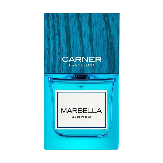 Image qui affiche Parfum Marbella d'une contenance de 50ml Neuf. Une création par la Marque Carner et vendu par Ambre&Musc Parfumerie de Niche et Institut de Beauté.