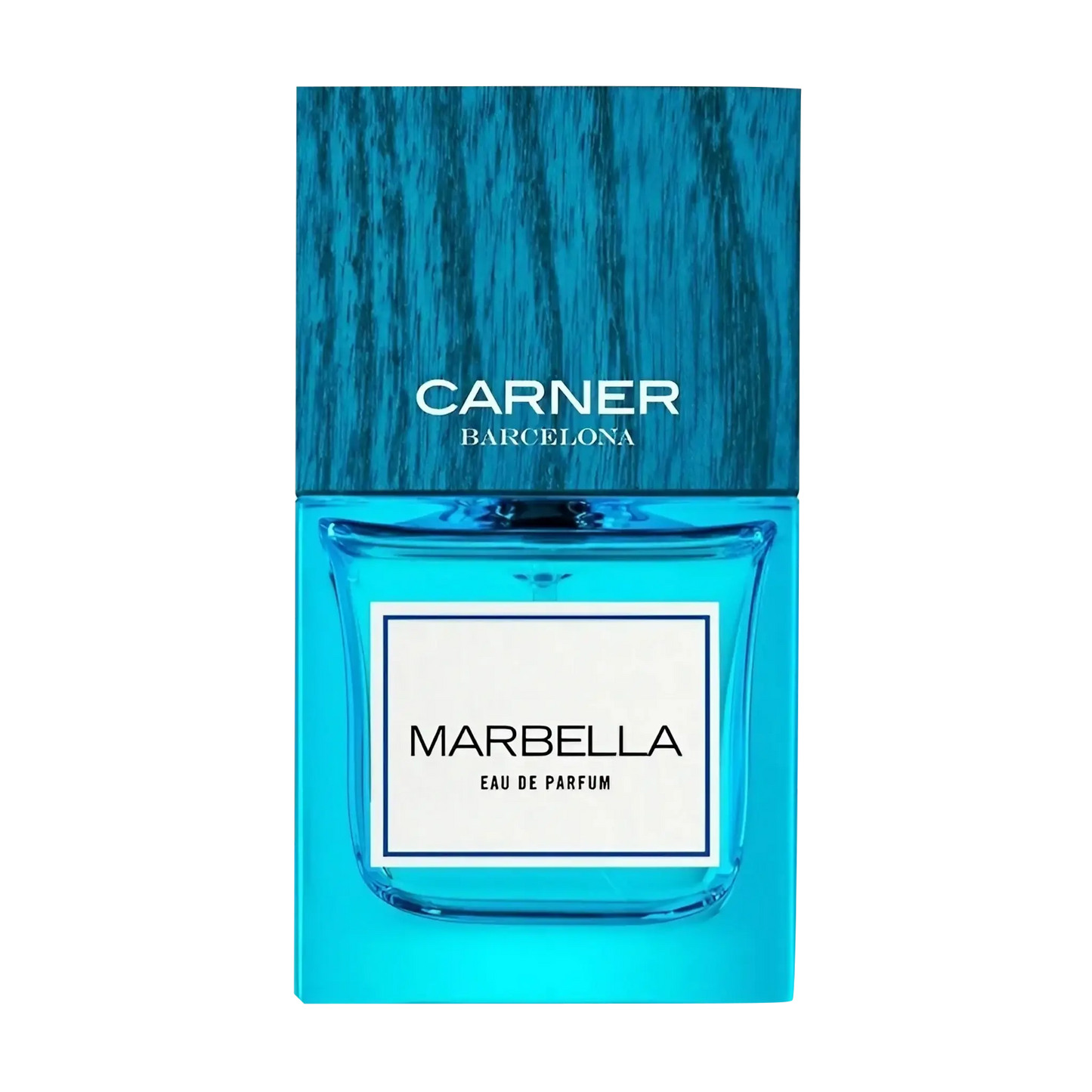 Image qui affiche Parfum Marbella d'une contenance de 50ml Neuf. Une création par la Marque Carner et vendu par Ambre&Musc Parfumerie de Niche et Institut de Beauté.