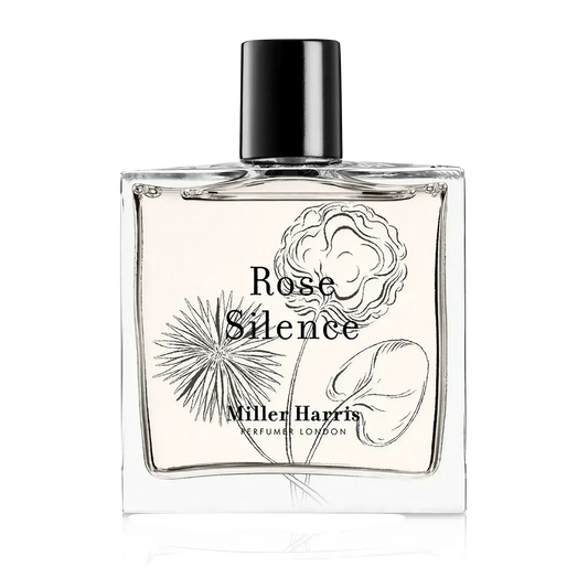 Image qui affiche Parfum Rose Silence d'une contenance de 100ml Neuf. Une création par la Marque Miller Harris et vendu par Ambre&Musc Parfumerie de Niche et Institut de Beauté.