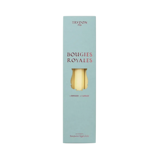 Image qui affiche Chandelles Royale Ivoire d'une contenance de 6 bougies Neuf. Une création par la Marque Trudon et vendu par Ambre&Musc Parfumerie de Niche et Institut de Beauté.