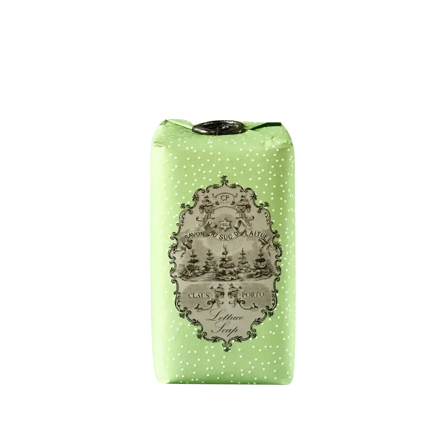 Image qui affiche Savon mains et corps Spring Lettuce d'une contenance de 50g Neuf. Une création par la Marque Claus Porto et vendu par Ambre&Musc Parfumerie de Niche et Institut de Beauté.